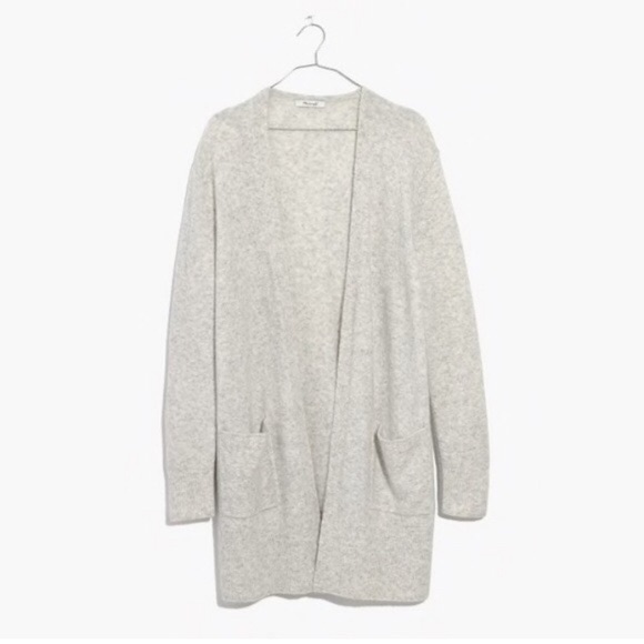 Madewell Sweaters - Madewell Heather Grey Long Cardigan